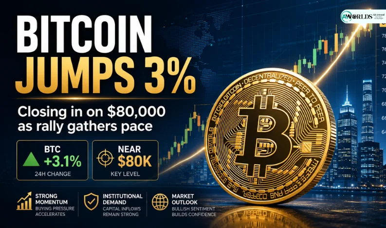 Bitcoin nears $80,000